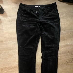 LOFT Curvy Velvet Skinny Pants
